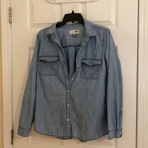Old Navy Light-Wash Denim Shirt